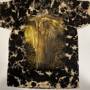 Gothic Designs Grim Reaper Of The Sea Of Skulls Gothic T-shirt (Double Side) (Tie-Dye)