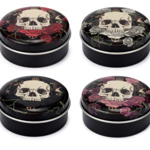 LIP142 Skulls and Roses Lip Balm in a Tin