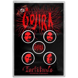 Gojira© Button Badge Pack Fortitude Official Licensed Band Badges (25mm)