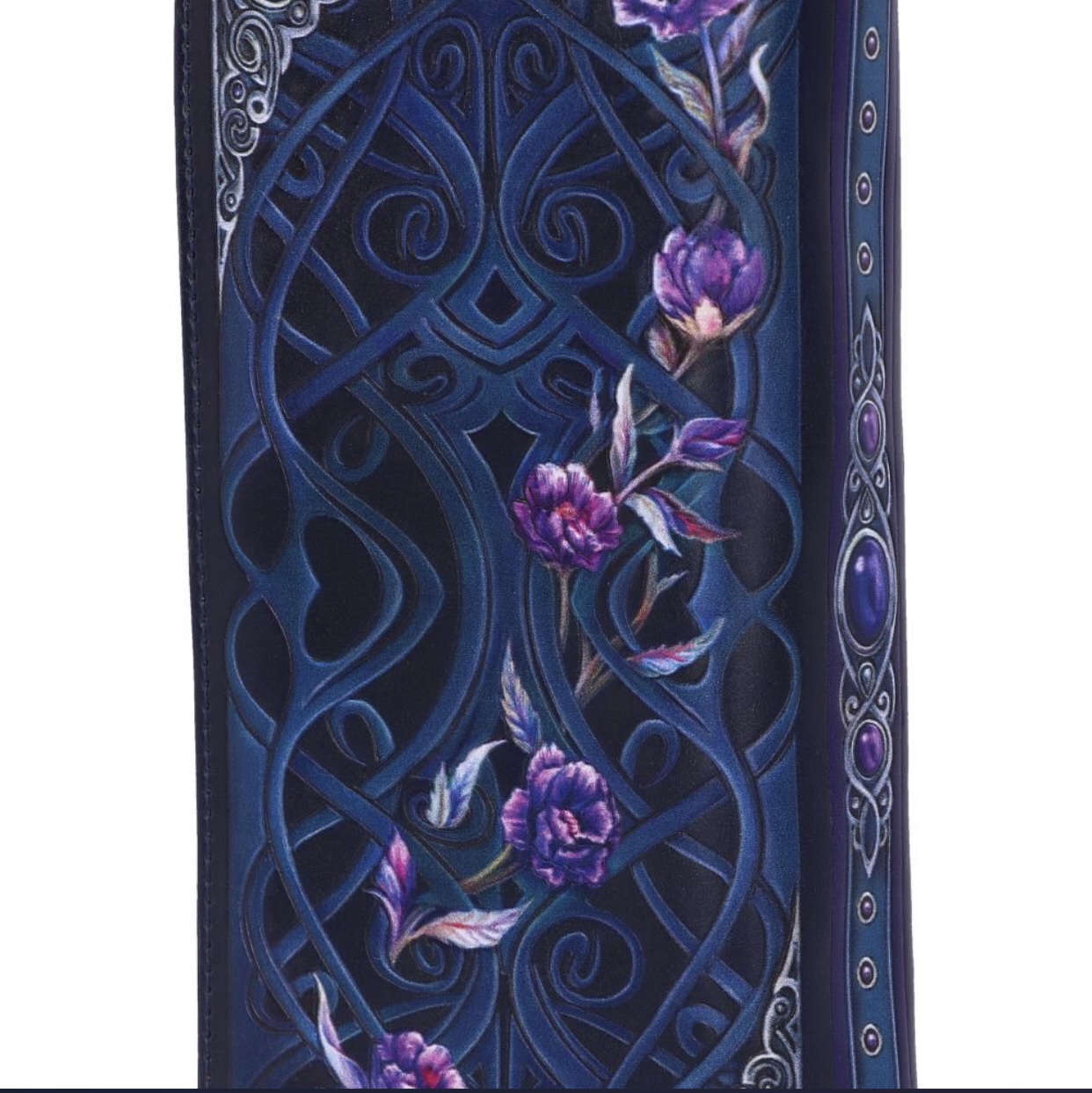 Nemesis Now© B5629T1 Ravens Flight Black Wing Floral Embossed Purse (18.5cm) - Image 6