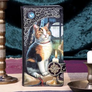Nemesis Now© Lisa Parker© B5307S0 Adventure Awaits Calico Cat Embossed Purse (18.5cm)