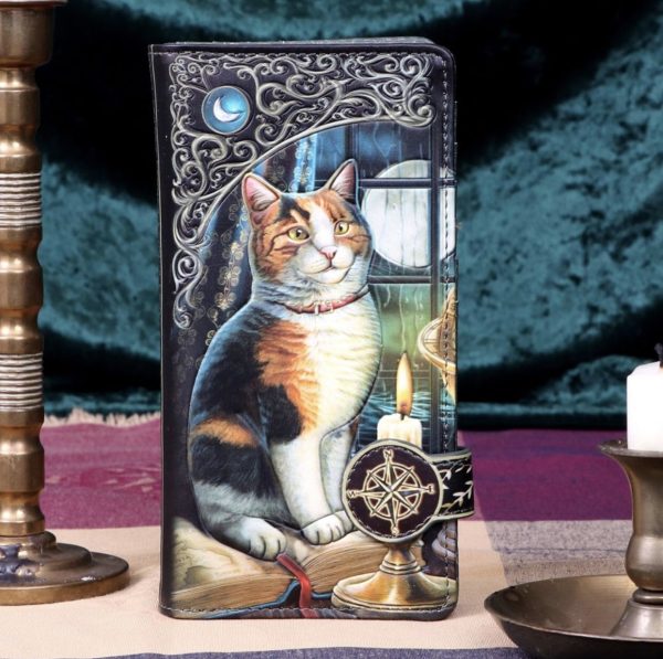 Nemesis Now© Lisa Parker© B5307S0 Adventure Awaits Calico Cat Embossed Purse (18.5cm)