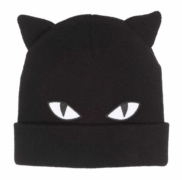 Emily The Strange© - Cat Bespoke Beanie (Unisex) (Black)