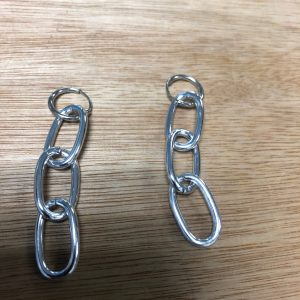 img_7863 Silver Stylish Chain Earrings (Alloy) (One Size) (Unisex) (Silver)