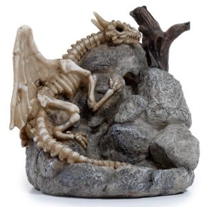 Shadows of Darkness Sleeping Bones Dragon Skull Backflow Incense Burner (13.5cm)