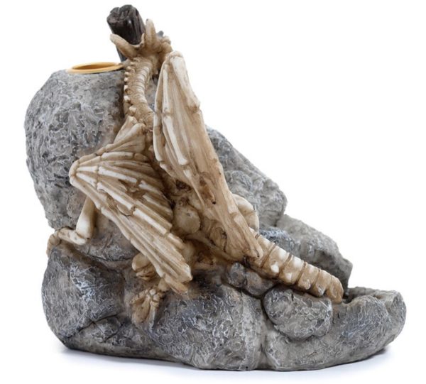 Shadows of Darkness Sleeping Bones Dragon Skull Backflow Incense Burner (13.5cm) - Image 3