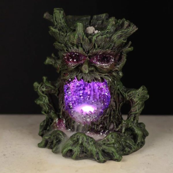 Crystal Green Man LED Backflow Incense Burner - Image 3