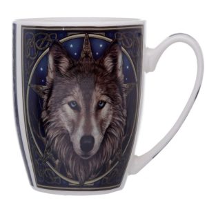 MULP05 Lisa Parker© Wolf Head Porcelain Mug