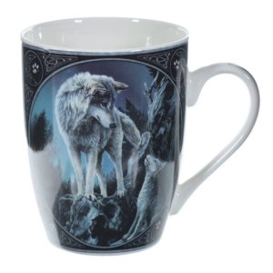 MULP41 Lisa Parker© Guidance Wolf Design Porcelain Mug
