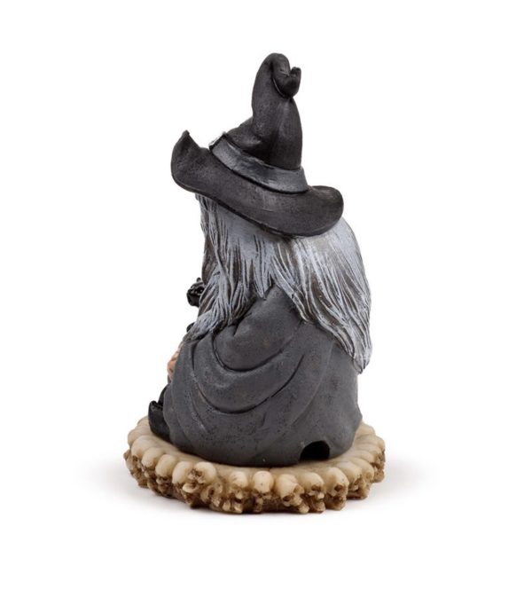 Dark Wizard & Black Cat LED Incense Cone Burner Ornament (17cm) - Image 7