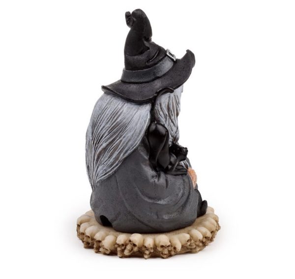Dark Wizard & Black Cat LED Incense Cone Burner Ornament (17cm) - Image 5