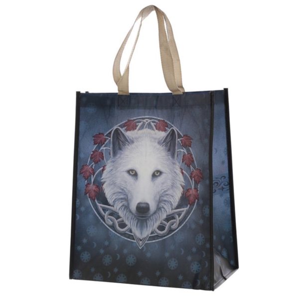 Lisa Parker© Guardian of the Fall Wolf Reusable Shopping Bag (40cm)