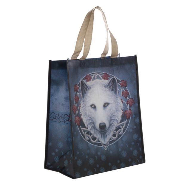 Lisa Parker© Guardian of the Fall Wolf Reusable Shopping Bag (40cm) - Image 2