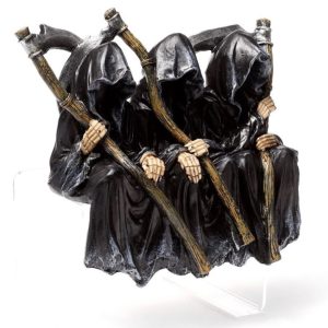 The Reaper of Death Seated on a Bench Ornament (22.5cm)