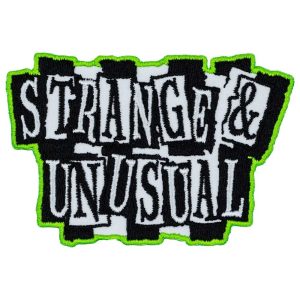 Kreepville Iron On Patch Strange and Unusual Text Patch (9cm)