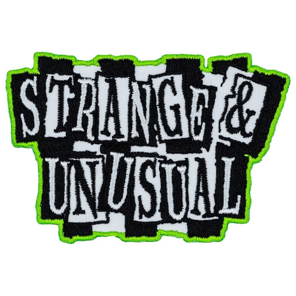 Kreepville Iron On Patch Strange and Unusual Text Patch (9cm)