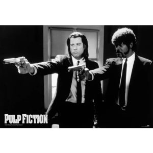 img_8699 PULP FICTION ©- B/W GUNS MAXI POSTER