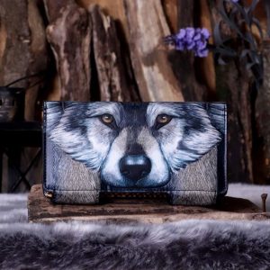 Nemesis Now© Lisa Parker© Guardian Wolf Embossed Purse (18.5cm)