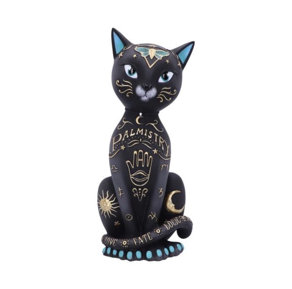Nemesis Now© Fortune Kitty Palmistry Design Black Cat Ornament 27cm - Image 2