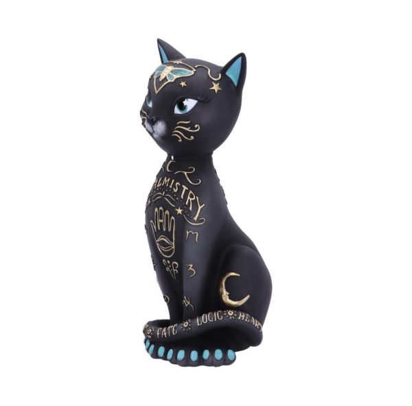 Nemesis Now© Fortune Kitty Palmistry Design Black Cat Ornament 27cm - Image 3
