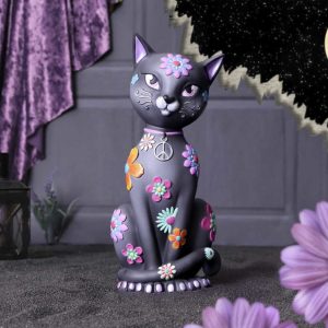 Nemesis Now© Hippy Kitty Black Cat Ornament 26cm
