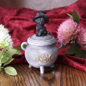 Nemesis Now© Kitty's Brew Box Ornament 14cm