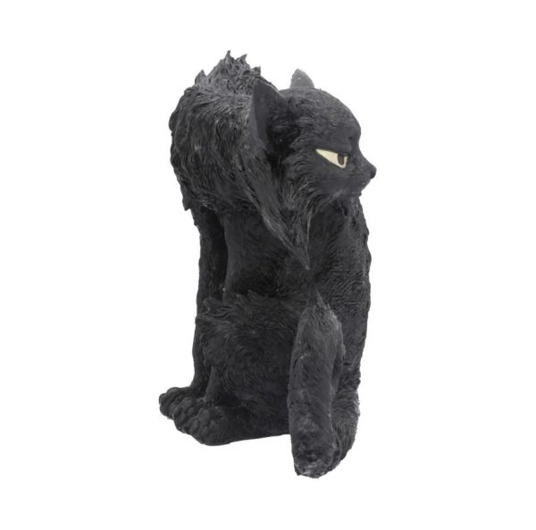 Nemesis Now© "Spite" Hunched Scruffy Witches Familiar Black Cat (Black/Yellow) (25.5cm) - Image 3