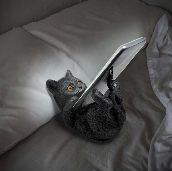 Nemesis Now© Familiar Helper Cat Phone Holder Ornament (12.5cm)