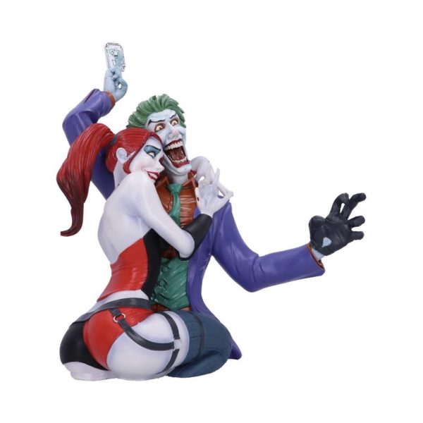 Nemesis Now©  DC Comics© Batman© The Joker and Harley Quinn Ornament Bust (37.5cm) - Image 4