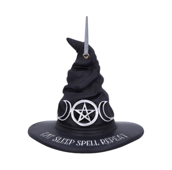 Nemesis Now© Eat Sleep Spell Repeat Witch Hat Hanging Ornament (9cm) - Image 3