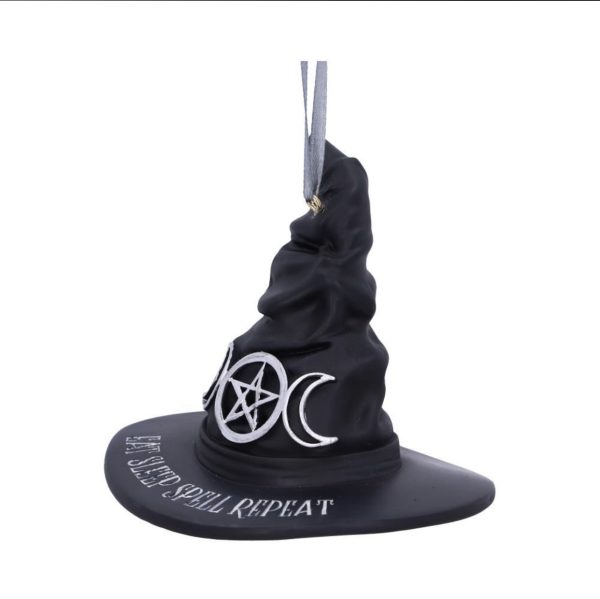 Nemesis Now© Eat Sleep Spell Repeat Witch Hat Hanging Ornament (9cm) - Image 6