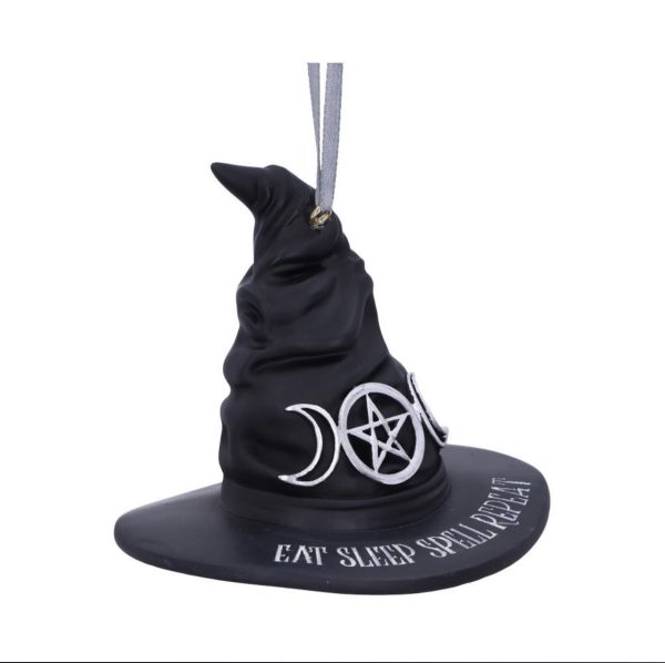 Nemesis Now© Eat Sleep Spell Repeat Witch Hat Hanging Ornament (9cm) - Image 4