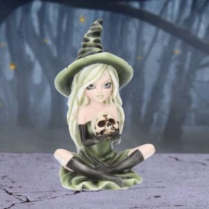 Nemesis Now© Zelda Witch Skull Fairy Ornament (16.5cm) (Green)