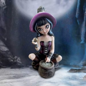 Nemesis Now© Pruedence Witch Figurine Ornament Statue (15cm) (Purple)