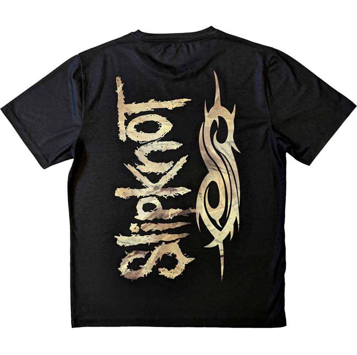 Slipknot© “Slipknot Sublimation Profile” Band T-shirt (Unisex) (Black/Yellow) (Double Sided) - Image 3