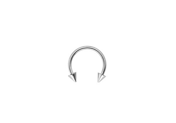 U Shaped Horse Shoe Ring Septum Piercing Sharp Point (Stainless Steel)