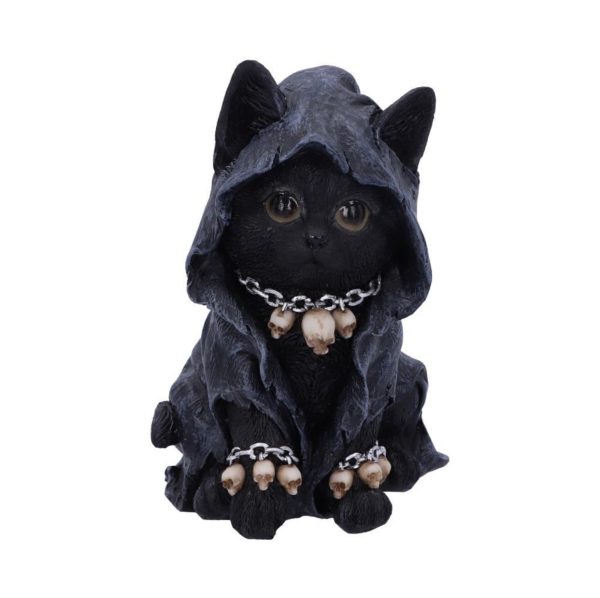 Nemesis Now© "Reapers Feline" Black Kitten With Grey Grim Reaper Cloak (16cm) - Image 3