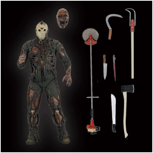 NECA© Friday The 13th Part VII Ultimate Jason Action Figure Changeable Heads / Accessories 7 Inch - Image 2