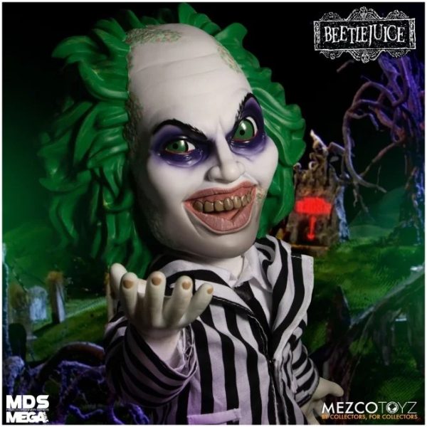 Beetlejuice© MEZCO© 15″ Mega Scale Talking Beetlejuice (15 Inches) (Black/White)