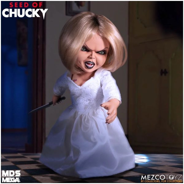 Tiffiany© MEZCO© Seed of Chucky 15″ Mega Scale Talking Tiffany Doll (15 Inches) (White) - Image 3