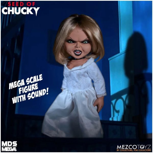 Tiffiany© MEZCO© Seed of Chucky 15″ Mega Scale Talking Tiffany Doll (15 Inches) (White) - Image 4