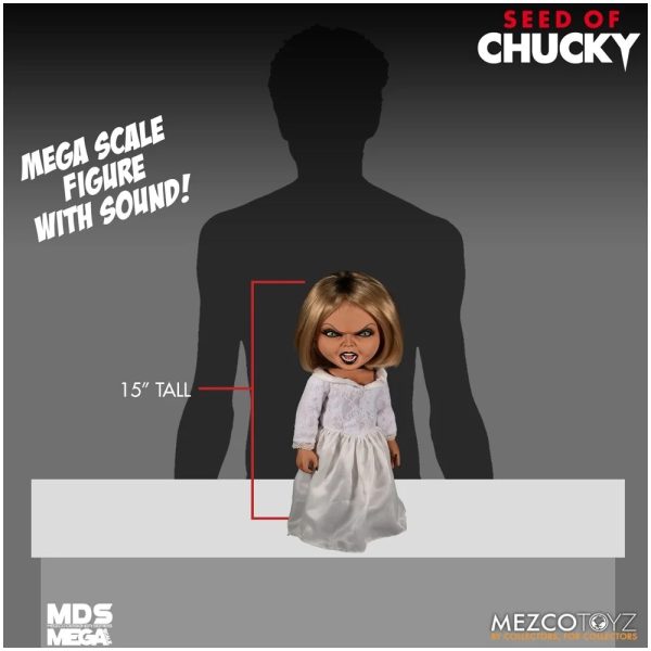 Tiffiany© MEZCO© Seed of Chucky 15″ Mega Scale Talking Tiffany Doll (15 Inches) (White) - Image 6