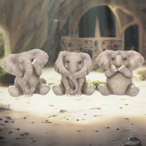 Nemesis Now© Three Baby Elephants Ornament (8cm)