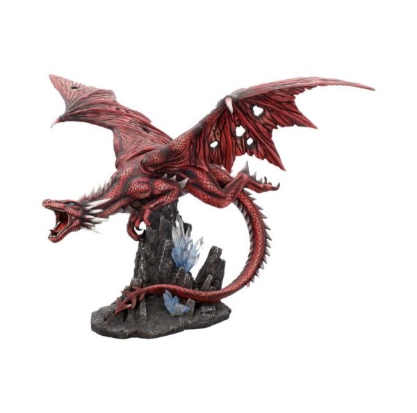 Fraener’s Wrath” Crystal Cave Red Dragon Figurine Ornament (52cm) (Red) - Image 2