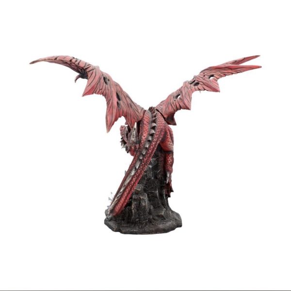 Fraener’s Wrath” Crystal Cave Red Dragon Figurine Ornament (52cm) (Red) - Image 7