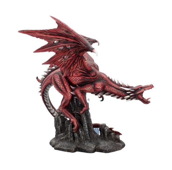 Fraener’s Wrath” Crystal Cave Red Dragon Figurine Ornament (52cm) (Red) - Image 4