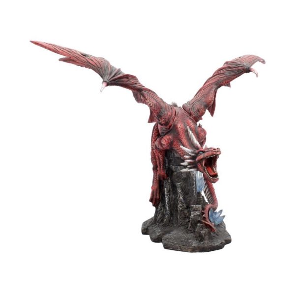 Fraener’s Wrath” Crystal Cave Red Dragon Figurine Ornament (52cm) (Red) - Image 3