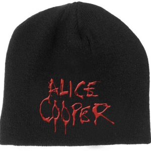 Alice Cooper© Dripping Logo Beanie (Black) (Unisex)