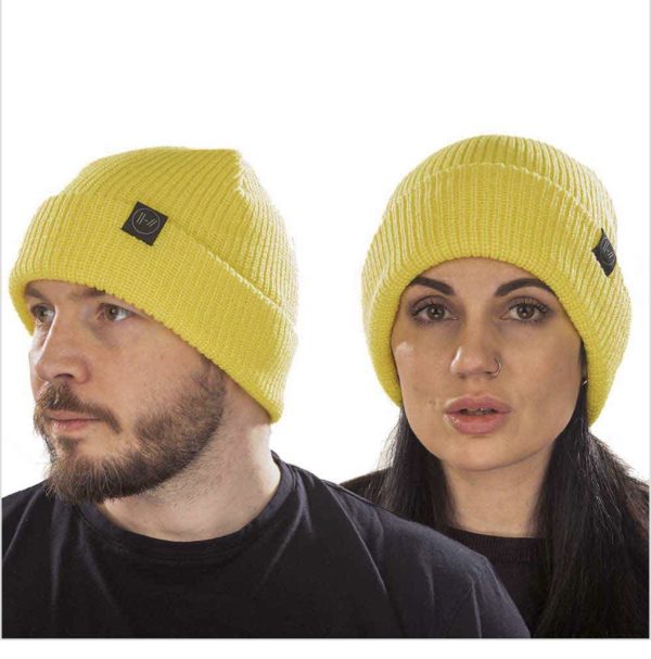 Twenty One Pilots© “Double Bars” Beanie Hat (Yellow) (Unisex)