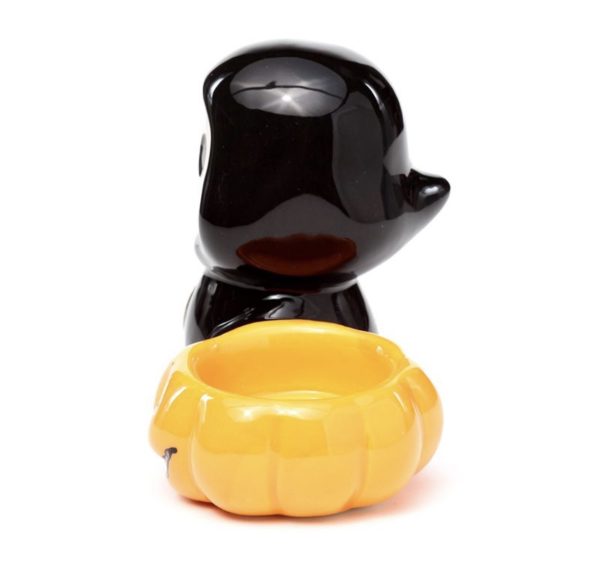 Ceramic Skull Boy Grim Reaper Pumpkin Tea Light Candle Holder (8cm) - Image 4